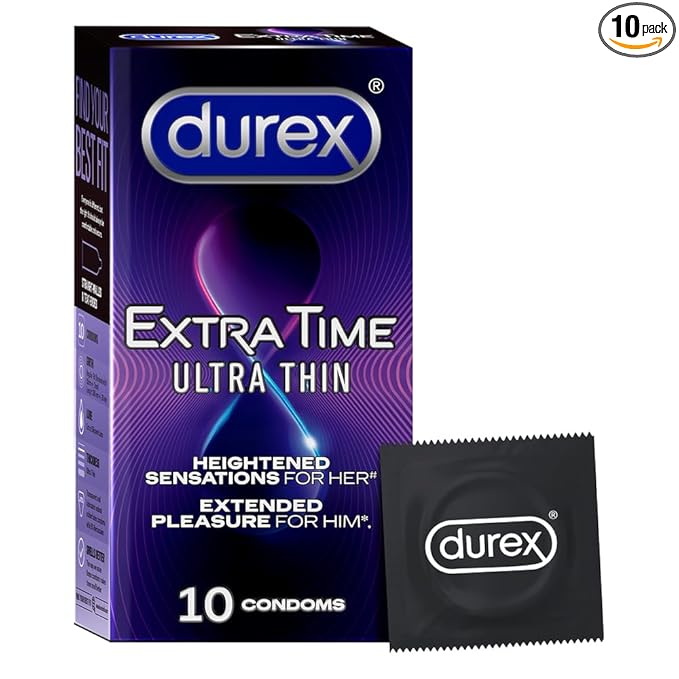 Durex Extra Time Ultra Thin Condom 10 Pcs