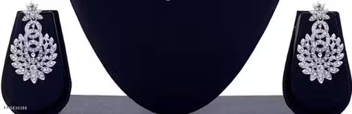 Buy Rhodium Plated Jewellery Set White Austrian Diamond